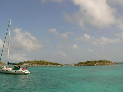 Le mouillage de Great island