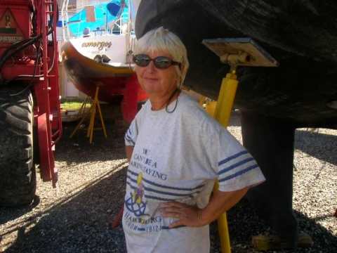 Madame Bout au chantier de Bahia Marina
