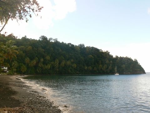 Mouillage à Toucari  bay