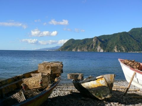 Soufrière bay