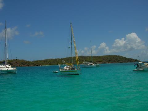 Mouillage aux Tobago Cays
