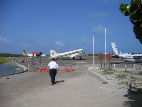 L'aéroport de Gran Roque.