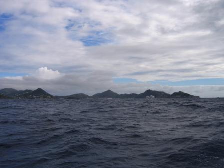 Temps mitig pour l'arrive  st Martin.