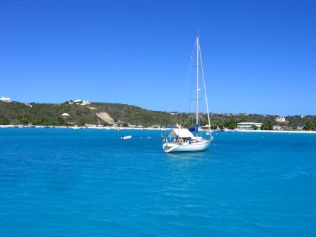 La mer turquoise  Anguilla