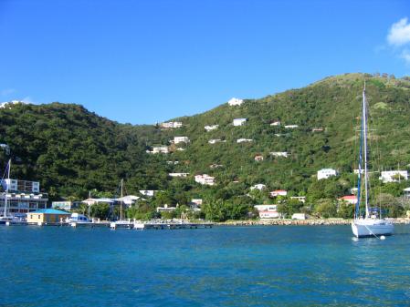 Le mouillage  Tortola.
