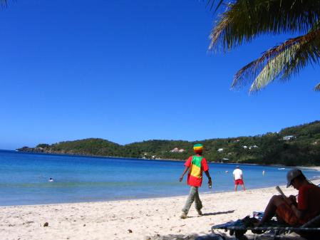 Aprs midi  la plage  Tortola.