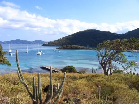 Le mouillage de Long bay dans l'le de Jost Van Dyke.