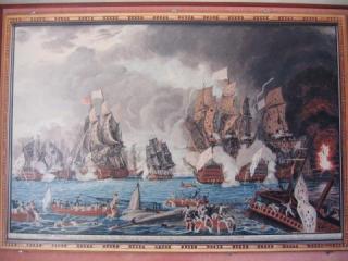 La bataille des Saintes.
