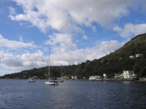 Le mouillage de Roseau