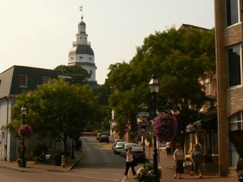 State House, le Capitole d'Annapolis. 