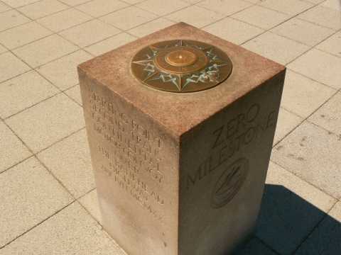 La borne du mille "Zéro" 