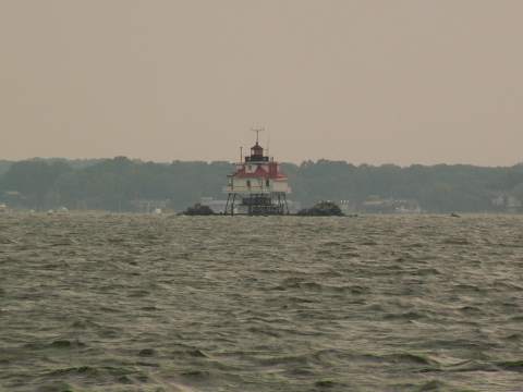 Le phare à L'arrivée à Annapolis.